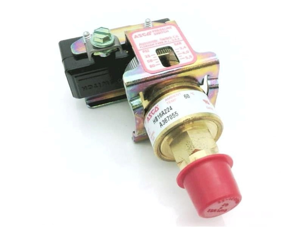 Asco Steam Pressure Control Switch 35-80 Psi 1/8" Mpt HB16A215