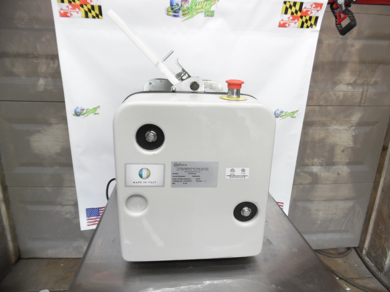 Univex T50/ST50 20 Inch Countertop Dough Sheeter