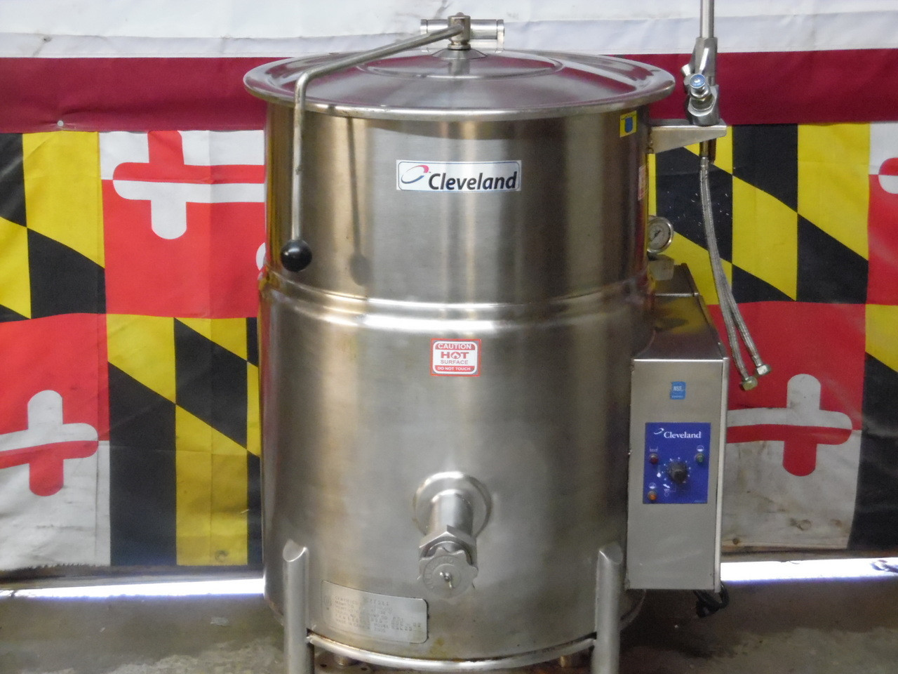 Cleveland KGL-25  Natural Gas  Steam Jacketed Stationary Kettle