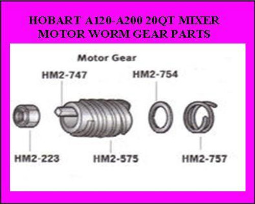 Hobart 20QT Worm Gear Tension Spring 012757 HM2-757