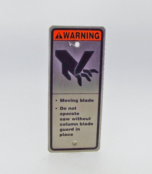 Hobart Metal Caution Label Meat Saws 438131-00110