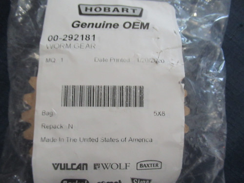 Hobart OEM Replacement Worm Gear for P660 Mixer