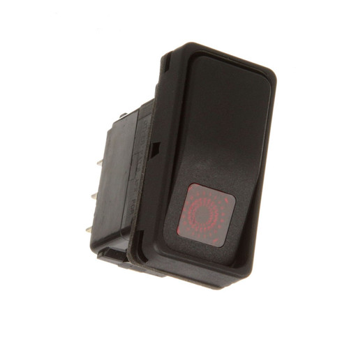 Cleveland Vulcan On-Off Rocker Switch With Red Light 3T 125V