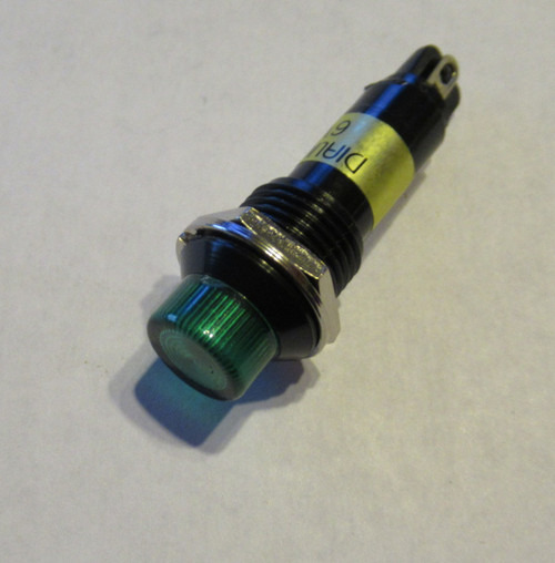 LED Panel Mount Indicators Green 6 Volt