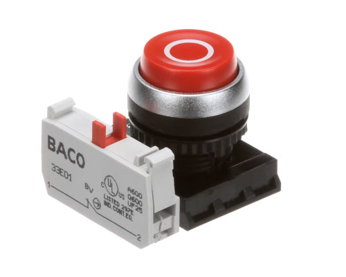 Hobart 00-477266 Push Button Stop Switch, Red, 208-230V