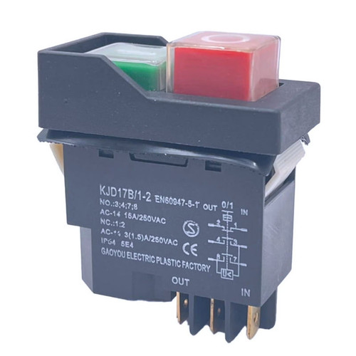 Hobart KJD17-6P Switch, Pushbutton, On-Off 120V