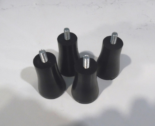 Biro Rubber Feet Set with M*8 Threaded Stud Z9P1E Set of 4