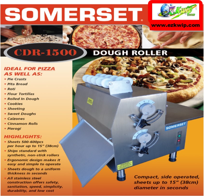 Somerset CDR-1550 15 Dough Roller Sheeter