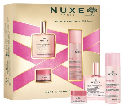 NUXE Estuche Pink Fever Huile Floral +Agua Micelar + Bálsamo Labial