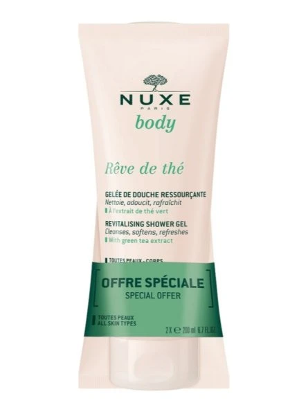 NUXE Body Reve de The Duplo Gel de Ducha Revitalizante 2x200 ml