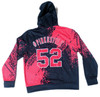 Pinku Style Embroidered Hoodie Pink / Black Splatter 