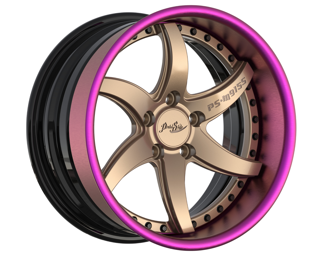  Pinku Style PS-Shinobi  3pc  Aluminum Forged Wheels