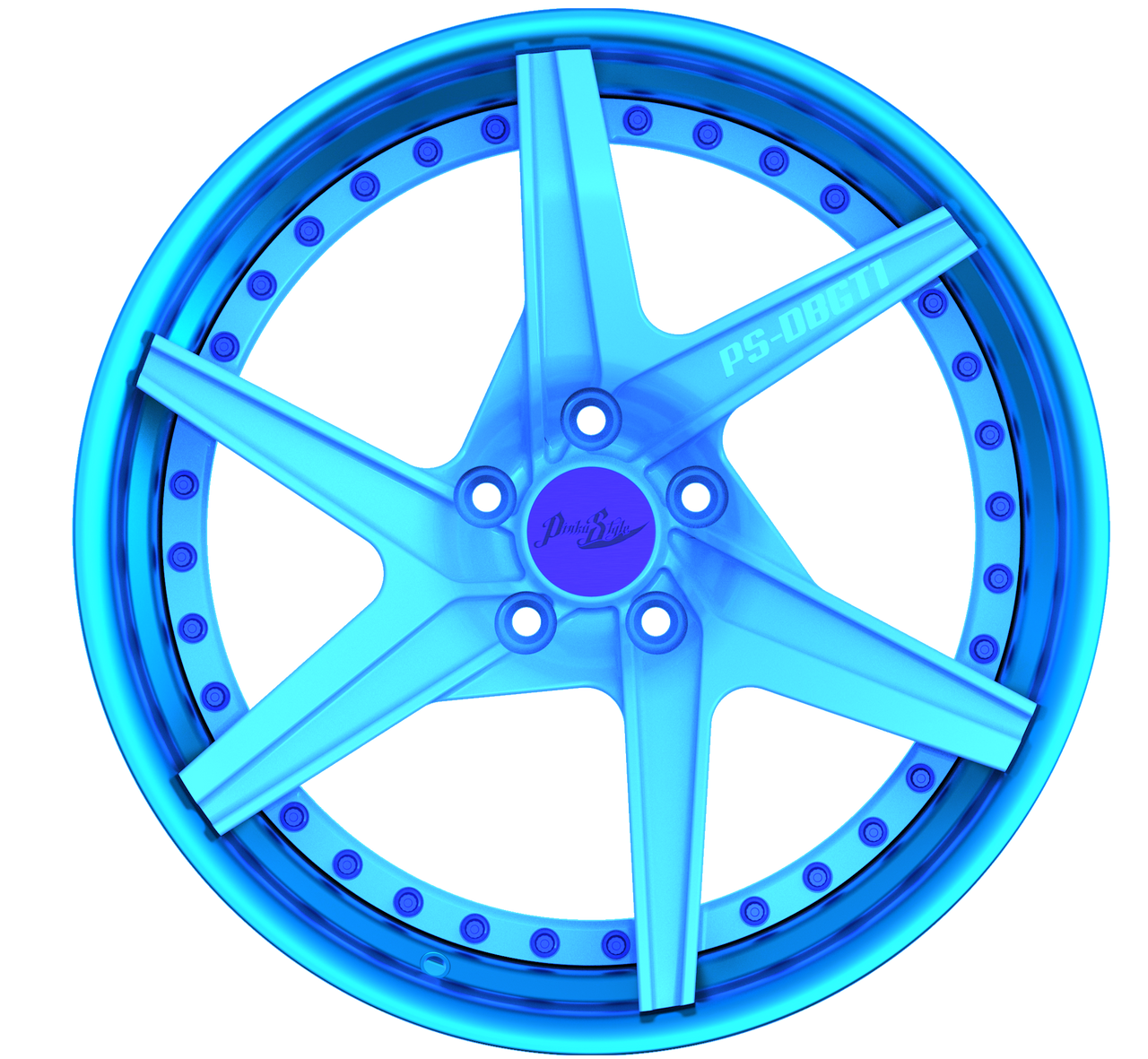 Pinku Style PS-DBGT1 2pc DuoBlock  Aluminum Forged Wheel 18" -  22"  4 set