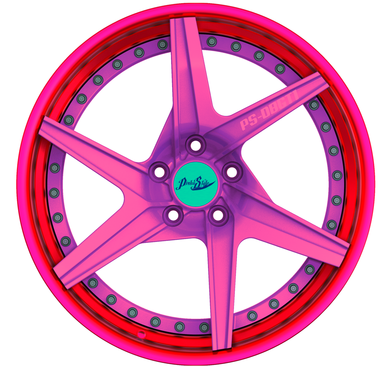 Pinku Style PS-DBGT1 2pc DuoBlock  Aluminum Forged Wheel 18" -  22"  4 set