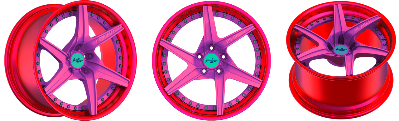 Pinku Style PS-DBGT1 2pc DuoBlock  Aluminum Forged Wheel 18" -  22"  4 set
