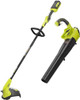 Ryobi 40V Cordless Battery String Trimmer and Jet Fan Blower Combo Kit (2-Tools) with 4.0 Ah Battery and Charger