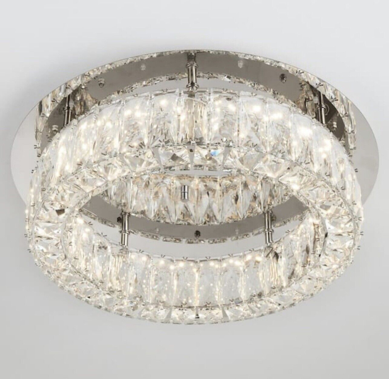 Home Decorators Collection
Keighley Crystal 17.5-in. Polished Chrome Integrated LED Flush Mount Kitchen Ceiling Light Fixture