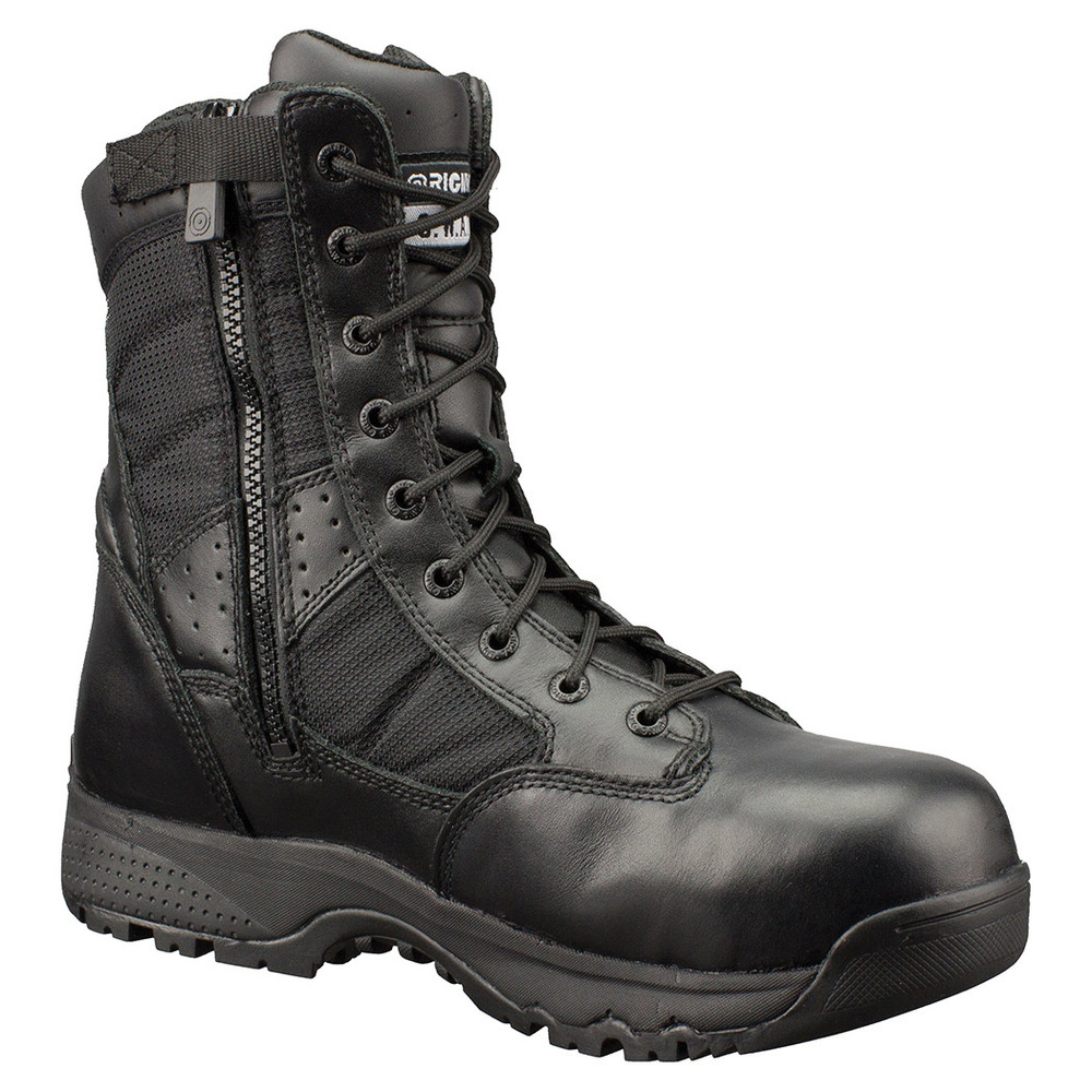 Original Swat Metro 9" Waterproof Side Zipper Safety Mens Black Boots 129101