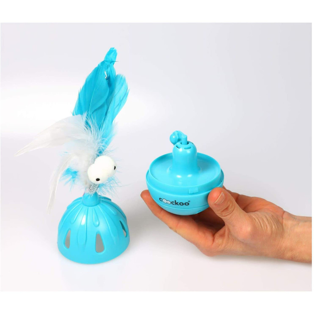 Coockoo Tumbler Noise Making Cat Toy and Treat Dispenser With Timer