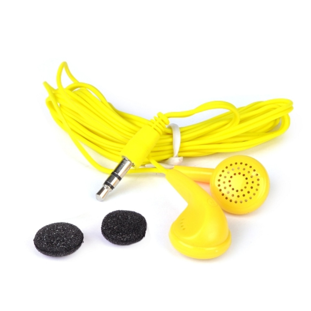 Vibe Color Tunes Vs-120-Ylw In-Ear Stereo Headphones (Yellow) - Retail Hanging P