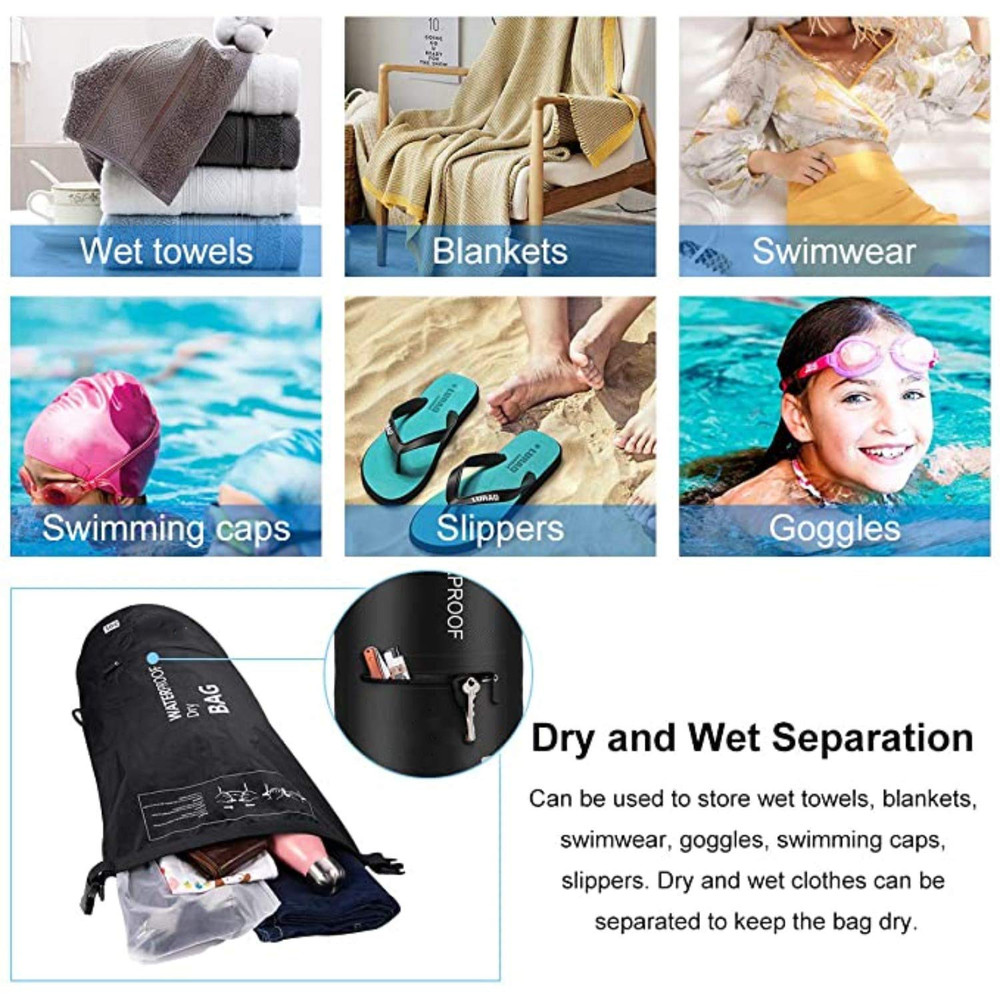 Waterproof Dry Bag Backpack for Kayaking, Hiking, Camping - 5L/10L/20L