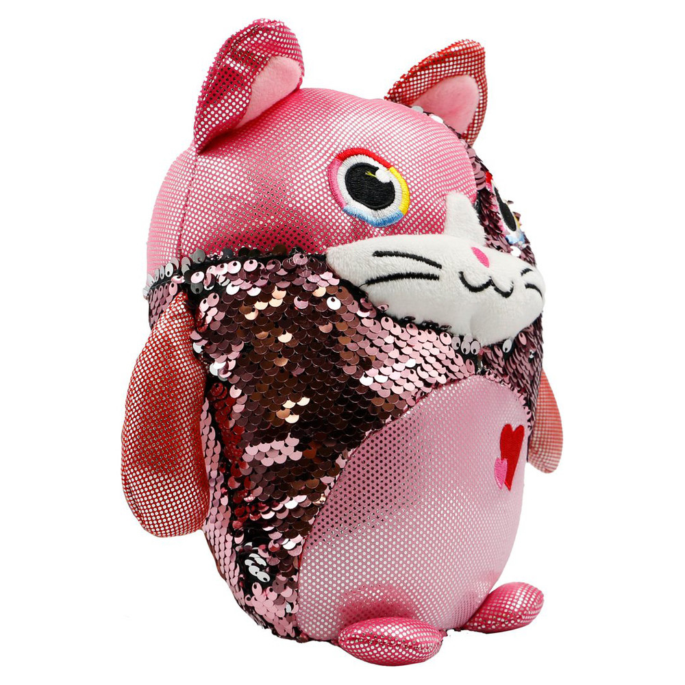 Large Stuffed Animal Toy Reversible Sequins Doll - 10 inch