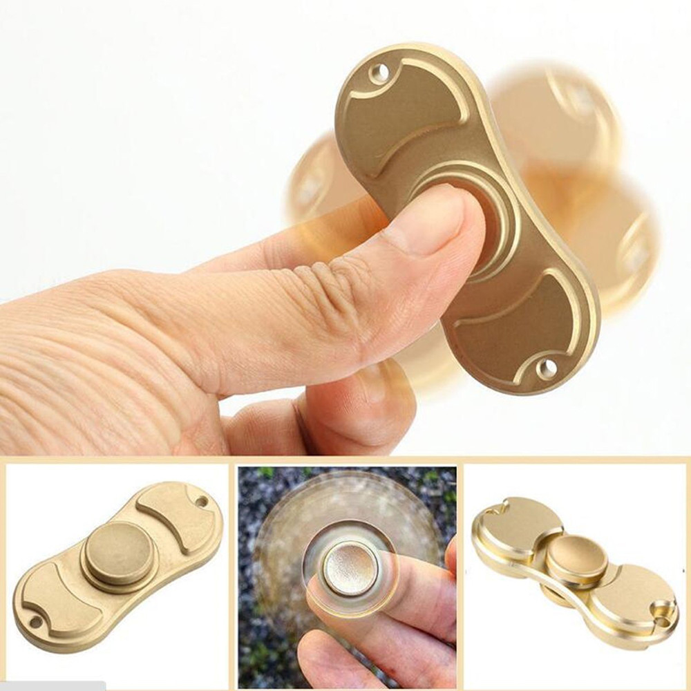 Fidget Spinner Toy EDC Hand Spinner Copper Toy Relieves Anxiety Focus Hand Toy