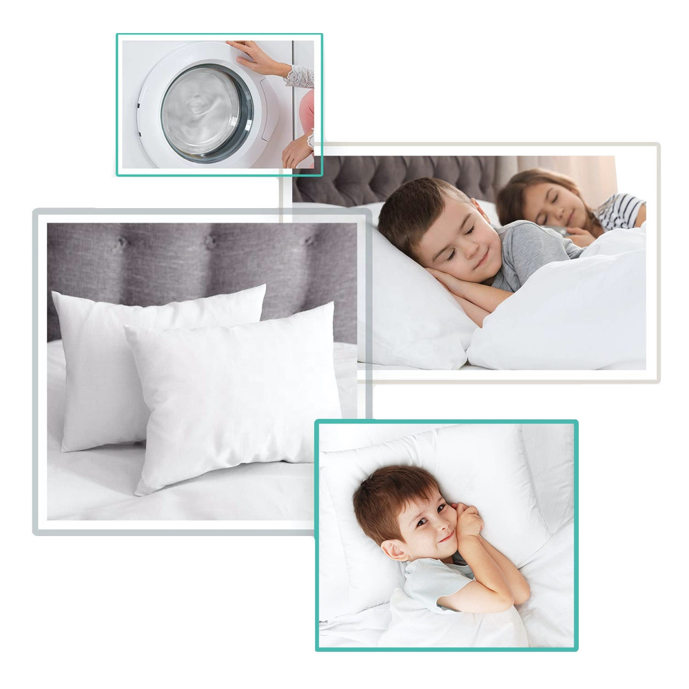 Toddler Pillowcase White 13 x 18, 100% Cotton Premium Quality