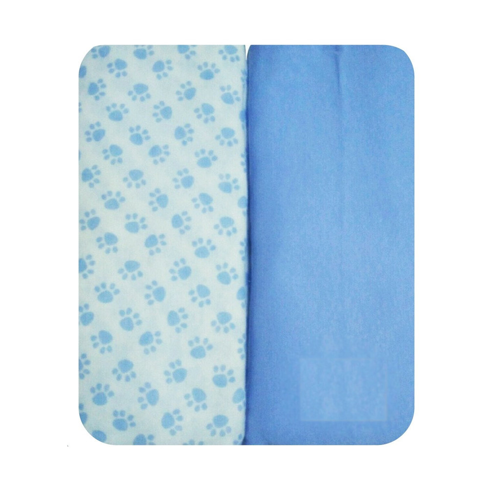 2-Pack Fitted Crib Sheet Set, 100% Jersey Knit Cotton, Soft Pack N Play Toddler Bed Mattress Sheets