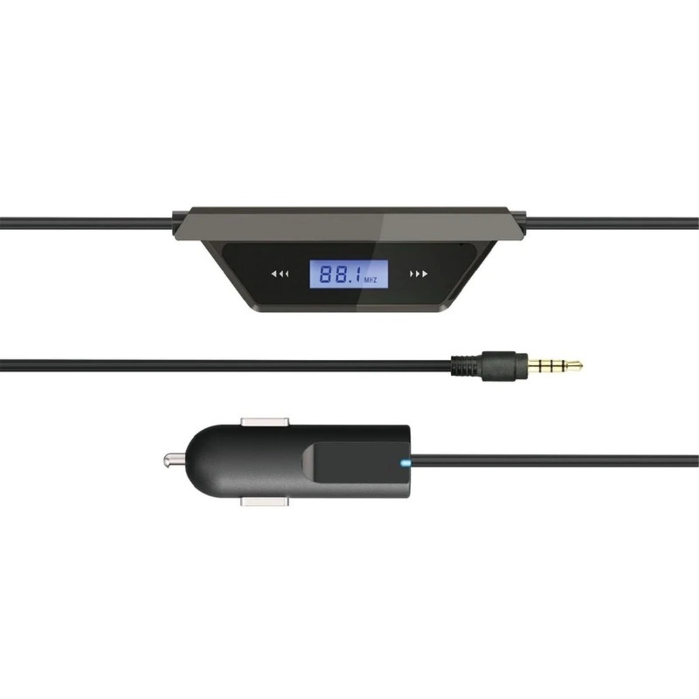Wireless FM Transmitter 3.5mm Audio Device Compatibility Full FM Dial Range