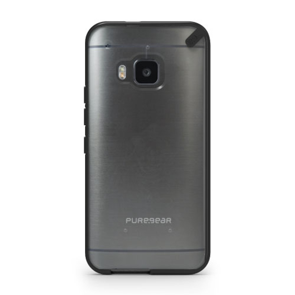 Pure Gear Slim Shell Protecive Cell Phone Case - Black/Clear - HTC One