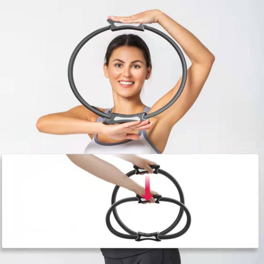 Pilates Ring Circle Exercise Yoga Fitness Ring 14'' Portable Exercise Equipment