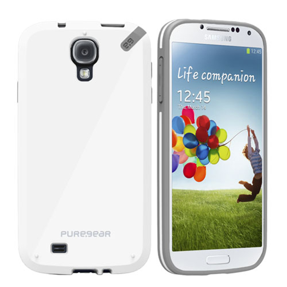 Pure Gear Slim Shell Protecive Cell Phone Case - White - Samsung Galaxy S4