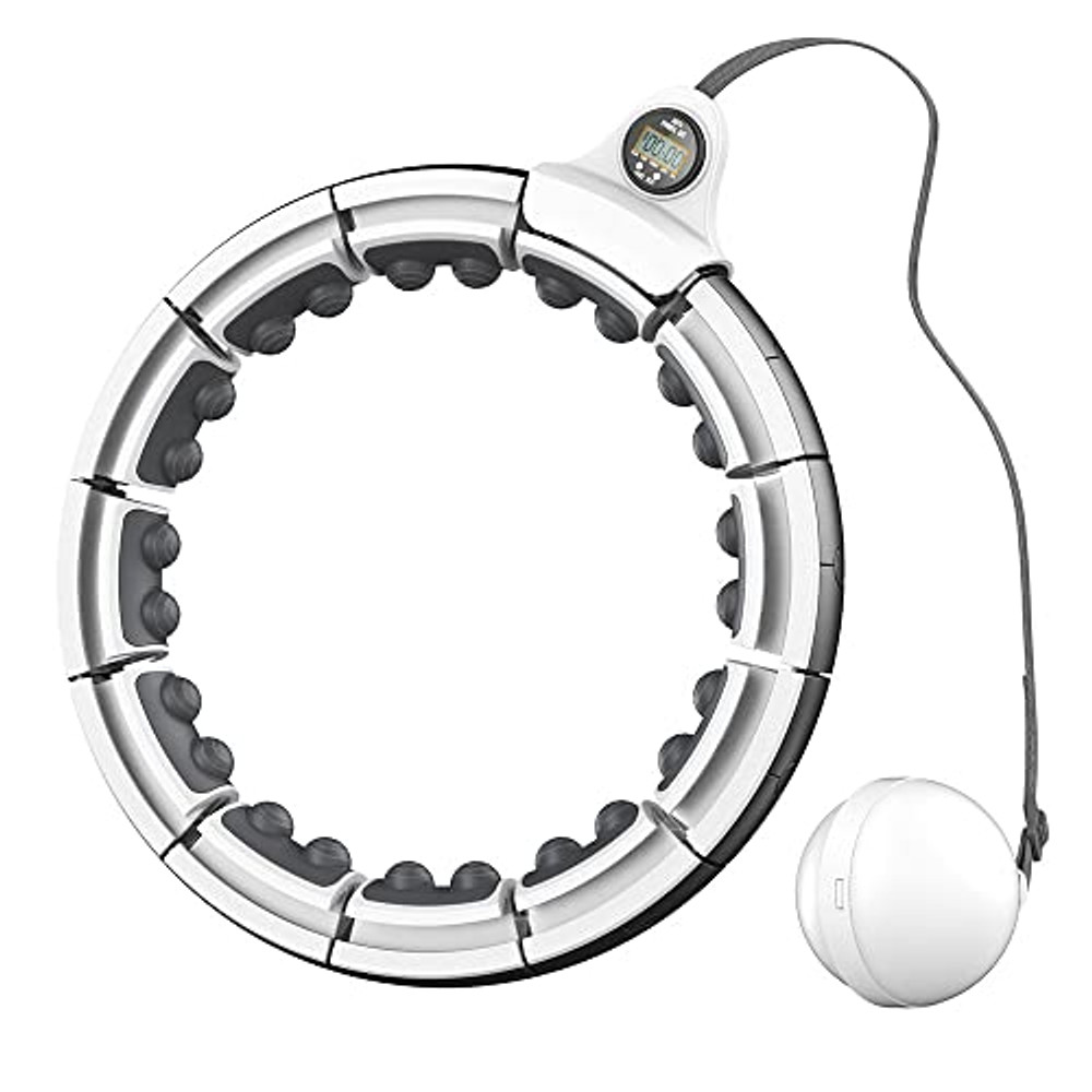 Smart Weighted Exercise Hoola Hoop Fitness For Adults Detachable Adjustable Size Professional Intelligent Workout Machine for Weight Loss Women and Men Massage Workout Equipment
