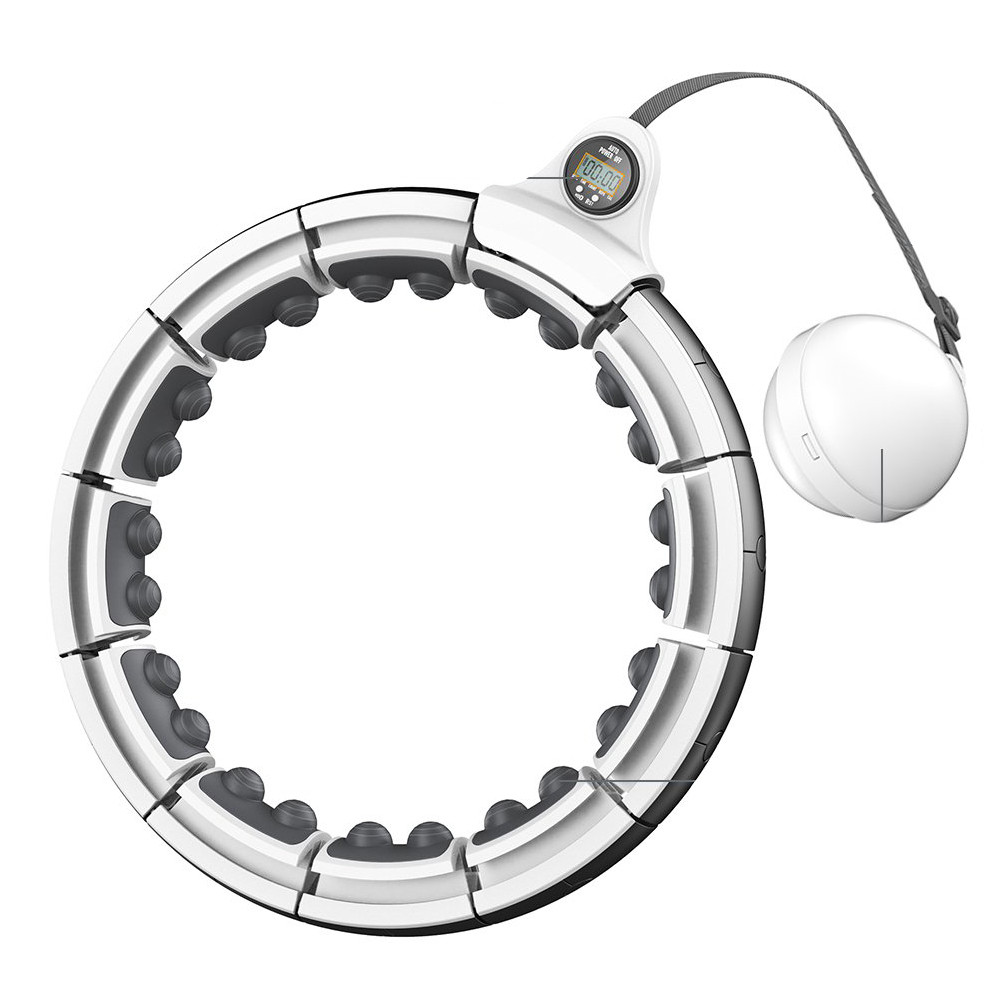 Smart Weighted Exercise Hoola Hoop Fitness For Adults Detachable Adjustable Size Professional Intelligent Workout Machine for Weight Loss Women and Men Massage Workout Equipment
