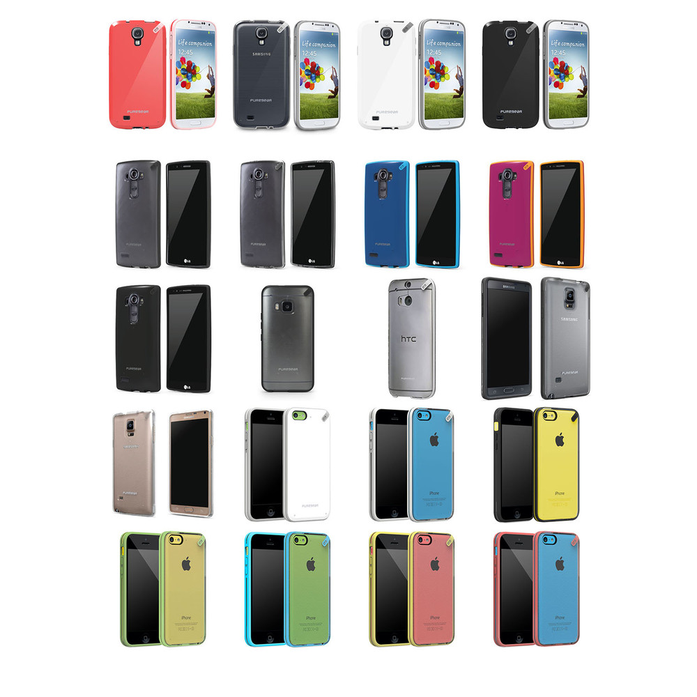 PureGear Slim Shell Polycarbonate Snap On Protective Cell Phone Cover Case