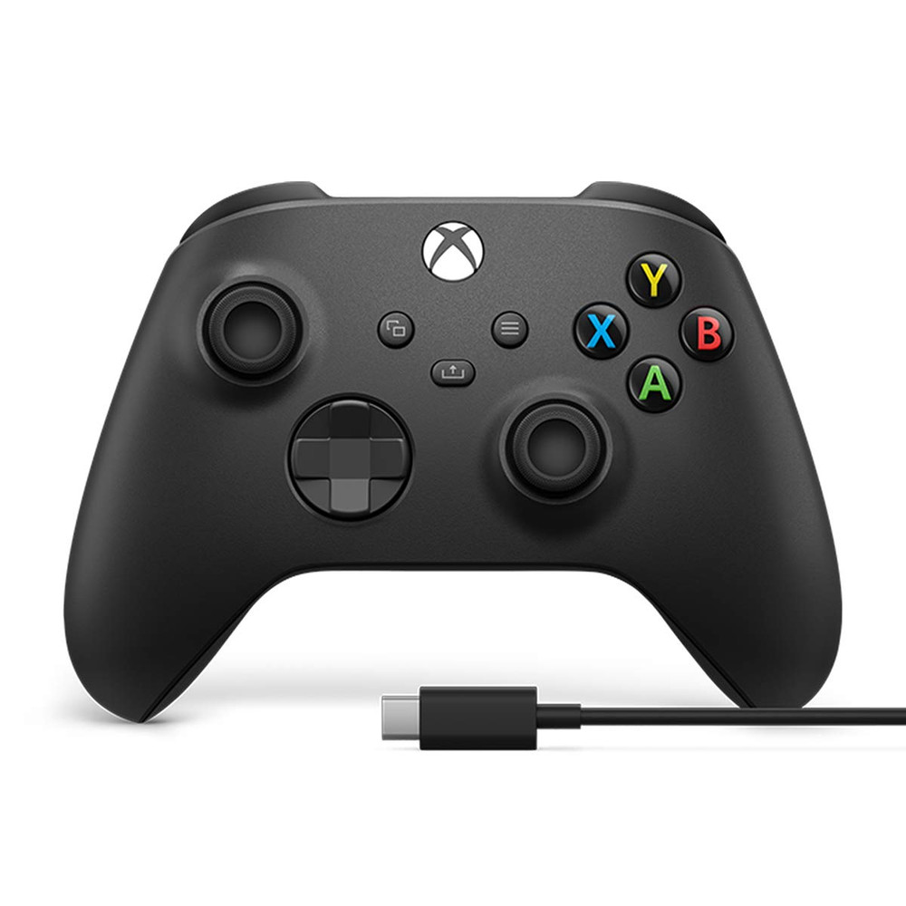 Microsoft Xbox Core Wireless Controller + USB-C Cable – Carbon Black