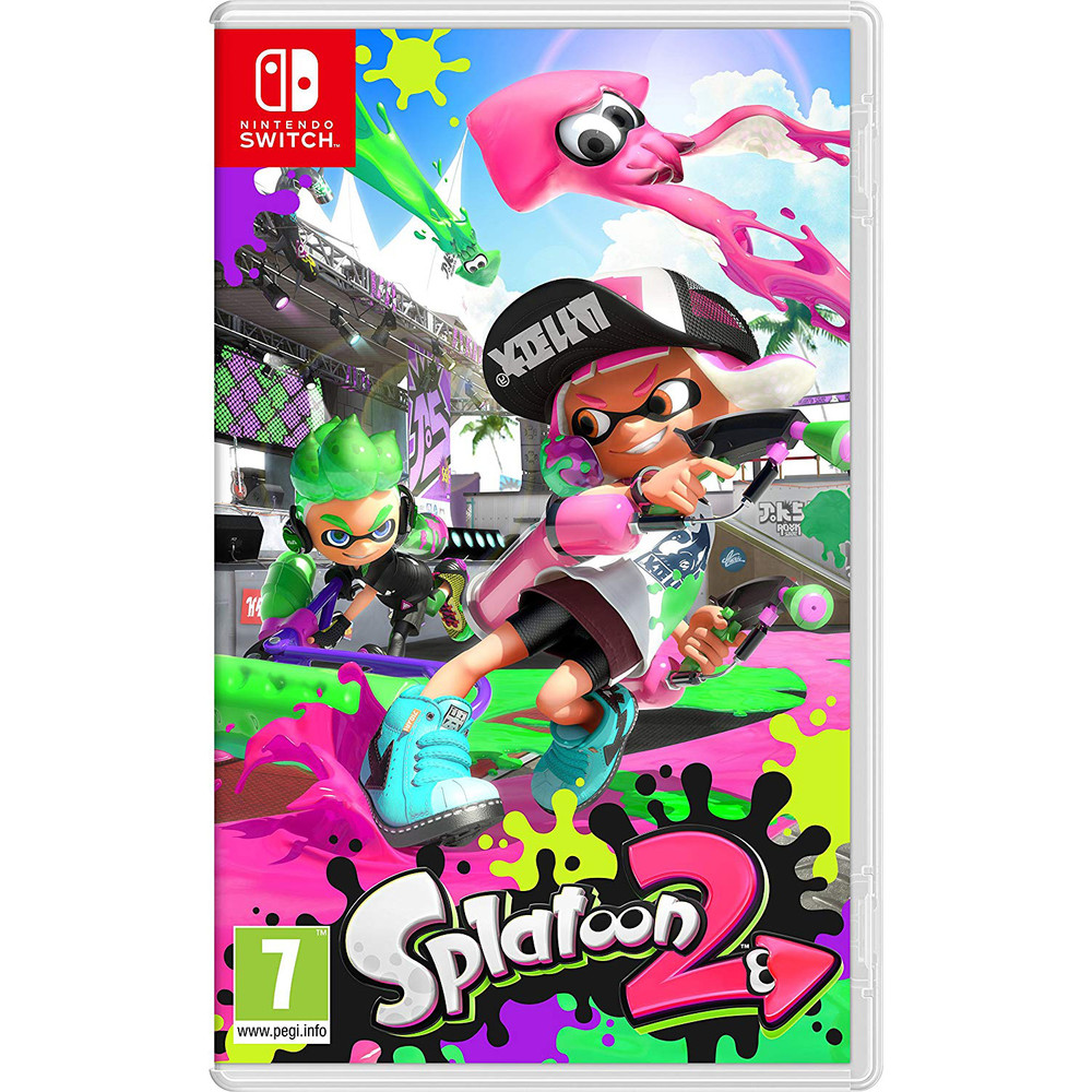 Nintendo Switch, Splatoon 2 Video Game, Featuring Solo and Multiplayer