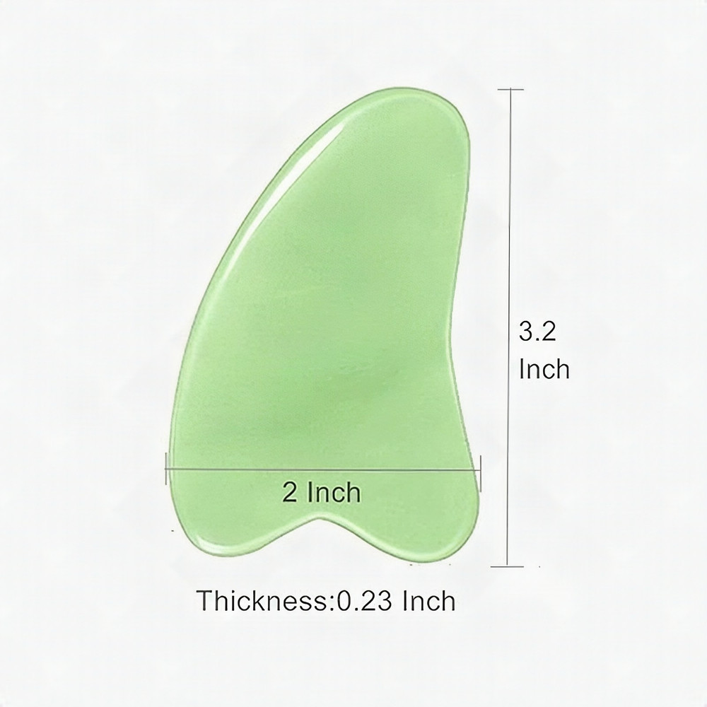 Gua Sha Facial tools Guasha Heart Natural Jade Stone Massage scraper for Face Body Spa, Face Lift Tighten Decreases Puffiness