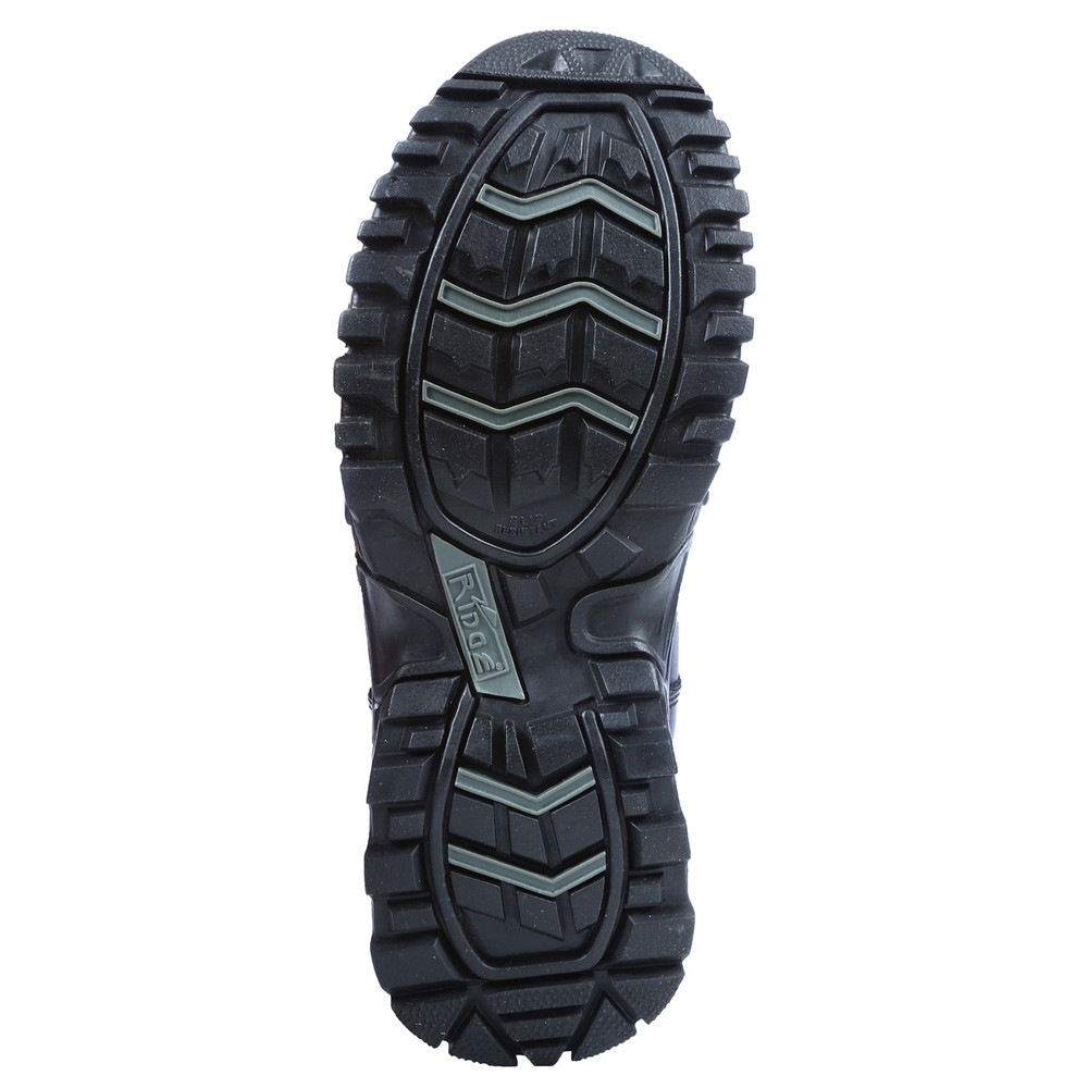 Ridge Footwear Men's Air-Tac Mid Side Zip ALWP 6" Waterproof Black Leather Boot