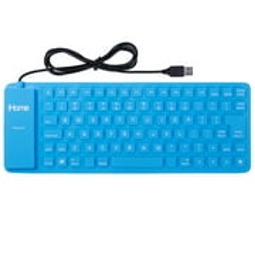 iHome Flexible Portable Travel USB Enabled Keyboard for Windows and Mac