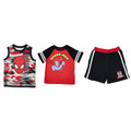 Marvel Toddlers 3 Piece Tank Top, T-Shirt, and Shorts Set, Spider-Man