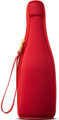 Insulated Wine Champagne Bottle Case Gift Bag Portable Cooler Bag for Travel, Picnic, Party - Red