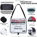 Waterproof Package Delivery Pouch with Shoulder Pad or Over the Door, Protects from Rain, Snow, and Pet Proof