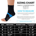 Ankle Brace Sock Compression Sleeve Supports Foot in Joint Pain, Swelling, or Injuries Relief