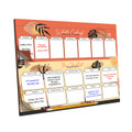 Meal and Shopping Planner Organizer, Magnetic or Wall Mount Kitchen Planning with Easy Tear-Off Grocery Lists