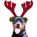 Dog Reindeer Antlers Headband Christmas Costume Outfit For Medium-Large Dogs