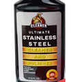 Stainless Steel Cleaner Stain Remover and 14" x 14" Microfiber Cloth 8oz Refill