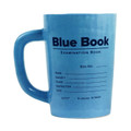 Out of Print 12oz Hot / Cold Blue Book Design, Ceramic Coffee Mug, Blue