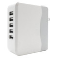 Hype 5 Port Compact Travel USB Charging Station Folding Adapter Wall Charger